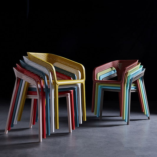 Contemporary Style Plastic Dining Chair Stackable Dining Chairs for Kitchen Clearhalo ' kitchen&dining_furn' 'Dining Chairs' 'Dining Tables & Seating' 'dining_chair' 'furn' 'furn_dining_chair' 'Furniture' 'furniture_dining_chair' 'Kitchen & Dining Furniture' 'kitchen' 1200x1200_96b3a7e7-0964-4828-a96a-c57d5b7bfaba