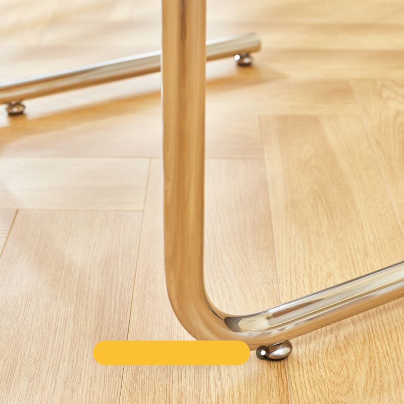 Tavolo laterale in metallo modernistico C vetro Topta laterale superiore per soggiorno