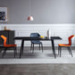 Rectangle 4 Legs Industrial Style Dining Table Sintered Stone Fixed Table for Kitchen Clearhalo ' dining_table' 'Dining Tables & Seating' 'Dining Tables' 'furn' 'furn_dining_table' 'Furniture' 'furniture_dining_table' 'Kitchen & Dining Furniture' 'kitchen&dining_furn' 'kitchen' 'kitchen_dining_table' 1200x1200_96b51a4a-23cb-4d8b-ba3b-c141af25212c