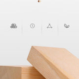 Eigentijdse massief houten stoel stoel huizen riet achter eetstoel