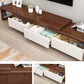 Vintage Media Console Rubberwood Stand Console with Drawers for Living Room Clearhalo 'furn' 'furn_tv_stands_entertainment_centers' 'Furniture' 'Living Room Furniture' 'TV Stands & Entertainment Centers' 'TV Stands & Media Storage Furniture' 'tv_stands_entertainment_centers' 1200x1200_96b672f2-6842-452c-8960-bea3058ded1f