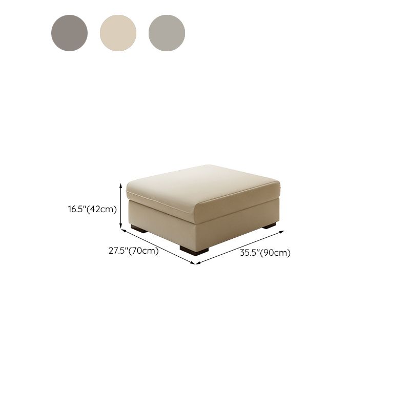 Contemporary Faux Leather Sofa with Ottoman Included in Pine Wood Clearhalo 'furn' 'furn_sofas' 'Furniture' 'Living Room Furniture' 'Sofa' 'sofas' 1200x1200_96b9f8a7-cbbf-4b17-876d-6c5bf24bb040