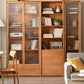 Bibliothèque arrière fermée standard en bois contemporain bibliothèque naturelle