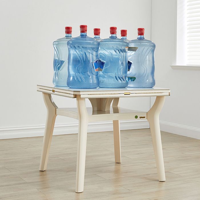 Mesa de comedor de cocina contemporánea, mesa de comedor extensible de 4 patas