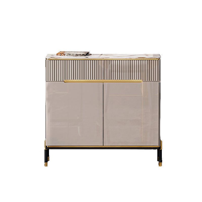 Glam Style Credenza Stone Buffet Credenza with Cabinets and Drawers Clearhalo 'buffet_sideboard' 'Buffets & Sideboards' 'furn' 'furn_buffet_sideboard' 'Furniture' 'Kitchen & Dining Furniture' 1200x1200_96bdc764-e31b-4a25-b7fd-24b10ba3d786