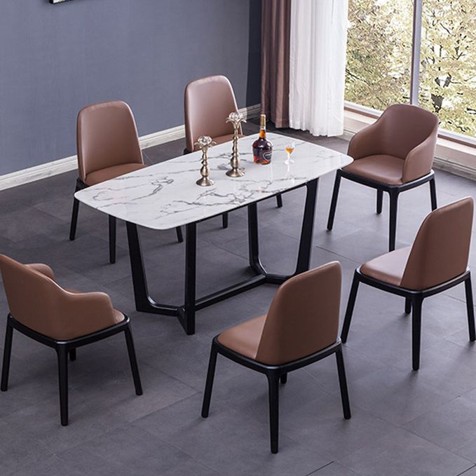 Silla de espalda sólida de madera de la madera de la madera de la sala de cocina del brazo del brazo