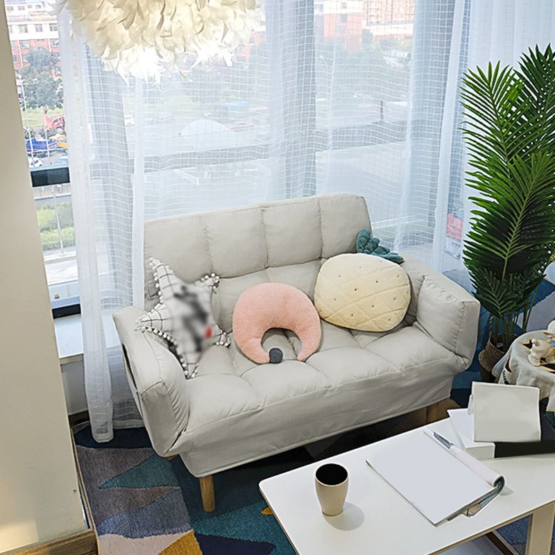 Square Arm Sofa Reclining 48.43" Biscuit Back Linen Loveseat Clearhalo 'furn' 'furn_sofas' 'Furniture' 'furniture_sofas' 'kitchen' 'kitchen_sofas' 'Living Room Furniture' 'Sofa' 'sofas' 1200x1200_96bea1d8-33ae-4cb3-a47a-2499b4147e3a