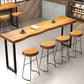 1/4/5/7-teiliges industrielles rechteckiges Kneipentisch-Set aus Holz