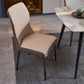 Contemporary Style Armless Chair Leather Parsons Chair with Wooden Base for Dining Room