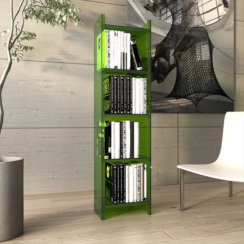 Acrylic Bookshelf Scandinavian Style Closed Back Bookcase for Home Office Study Room Clearhalo 'Bookcases' 'furn' 'furn_bookcases' 'Furniture' 'furniture_bookcases' 'Office Furniture' 1200x1200_96c26c3f-3e0e-4ab1-af7a-e443ecb02826