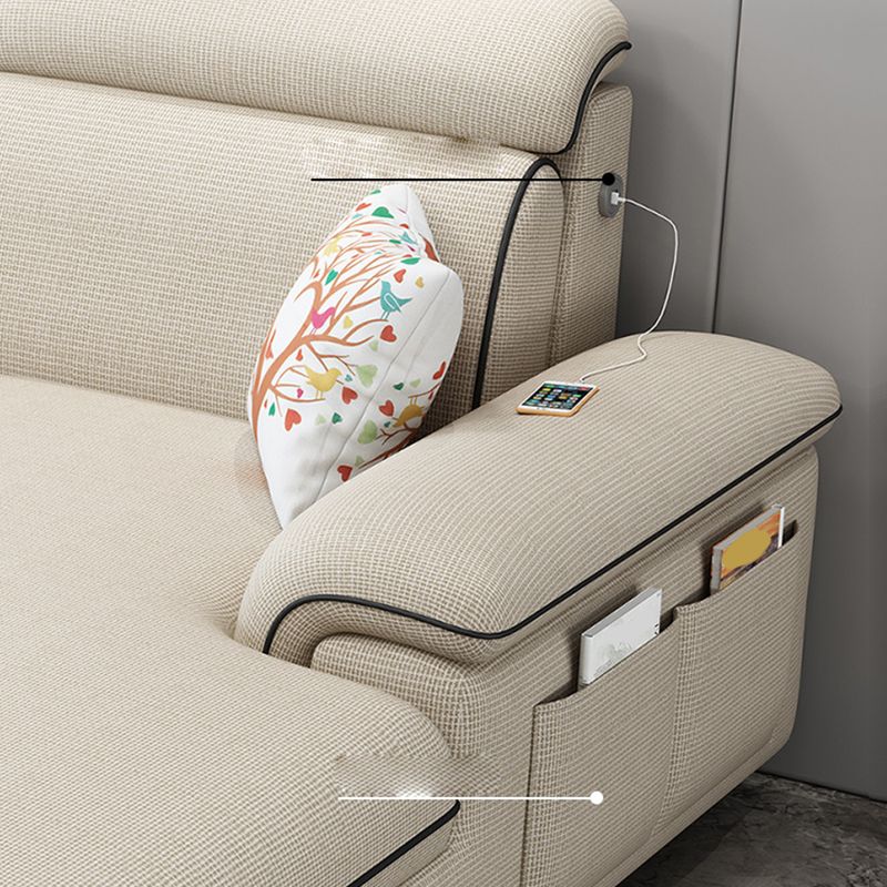 125.98"D x 70.87"W x 35.43"H Pillow Top Arm Sectionals, Modern High Back Sofa with Storage Clearhalo 'furn' 'furn_sectionals' 'Furniture' 'furniture_sectionals' 'kitchen' 'kitchen_sectionals' 'Living Room Furniture' 'Sectionals' 1200x1200_96c74425-ccb7-426c-ae5e-0ed62e6f1fab