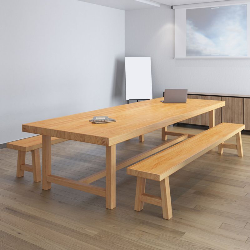 Escritorio de oficina moderno de 30 "H Moderno de escritorio de madera maciza de pino sólido