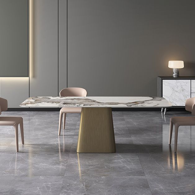 Luxury Sintered Stone Top Dining Table Rectangle White Table with Pedestal Clearhalo ' dining_table' 'Dining Tables & Seating' 'Dining Tables' 'furn' 'furn_dining_table' 'Furniture' 'furniture_dining_table' 'Kitchen & Dining Furniture' 'kitchen&dining_furn' 'kitchen' 'kitchen_dining_table' 1200x1200_96c95b3d-733e-4230-bbe4-63ecb101926a