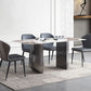 Modern Rectangle Shape Sintered Stone Dining Table Kitchen Dining Table with Double Pedestal Clearhalo ' dining_table' 'Dining Tables & Seating' 'Dining Tables' 'Furniture' 'furniture_dining_table' 'Kitchen & Dining Furniture' 'kitchen&dining_furn' 'kitchen' 'kitchen_dining_table' 1200x1200_96c9bed3-4ae2-4158-bfa3-3ab975f8dfd2