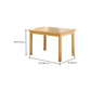 Modern Pine Natural Rectangular Top Dining Table with 4 Legs