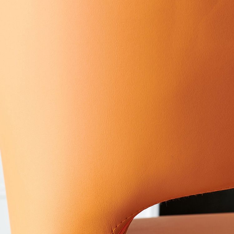 Matte Finish Solid Back Chair for Dining Room Faux Leather Contemporary Dining Chair Clearhalo 'Dining Chairs' 'Dining Tables & Seating' 'dining_chair' 'furn' 'furn_dining_chair' 'Furniture' 'Kitchen & Dining Furniture' 1200x1200_96ca363e-e086-4d3e-a4ab-61283537324f