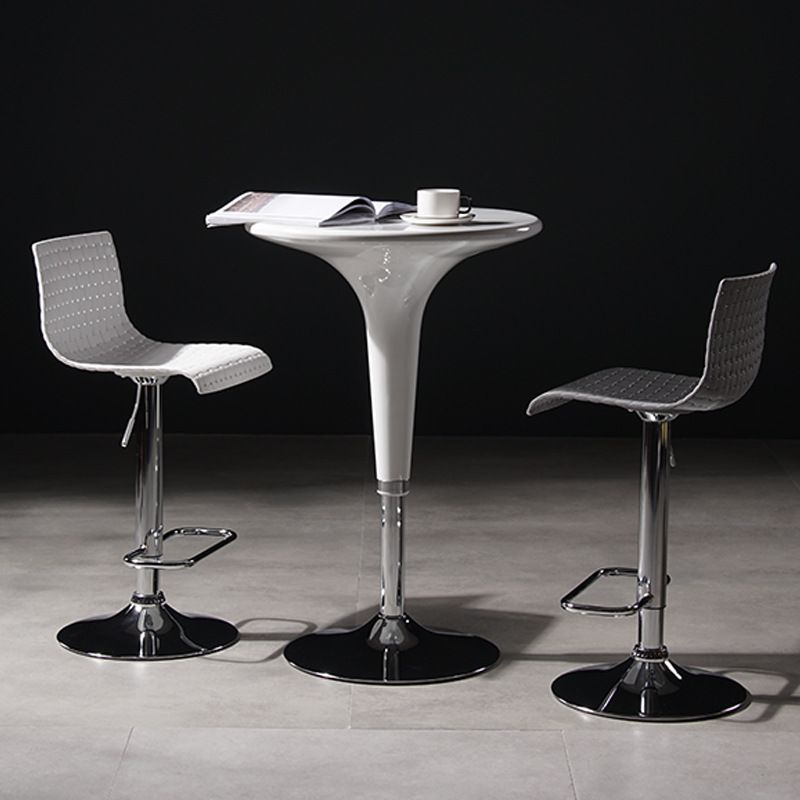 Industrial Style Liftable Bar Stool Plastic Counter Bar Stool with Metal Legs Clearhalo 'Bar Furniture' 'Bar Stools' 'bar_stools' 'furn' 'furn_bar_stools' 'Furniture' 'Kitchen & Dining Furniture' 1200x1200_96cdf836-85dc-4eb6-bf68-fcdd2f024375