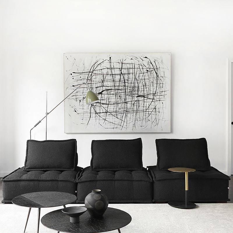 ボルスター枕を備えたモダンなソファボーナスルーム用アームレスセッピー