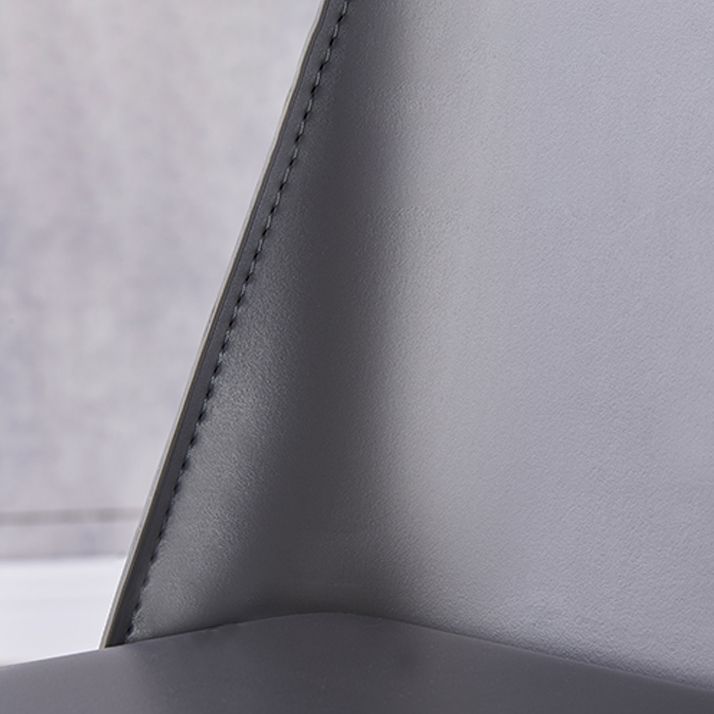 Designer Style Leather Restaurant Chair Matte Finish Parsons Dining Chair (Set of 2) Clearhalo ' kitchen&dining_furn' 'Dining Chairs' 'Dining Tables & Seating' 'dining_chair' 'furn' 'furn_dining_chair' 'Furniture' 'furniture_dining_chair' 'Kitchen & Dining Furniture' 'kitchen' 1200x1200_96d33a15-5482-44c5-a536-a551bc2569d4