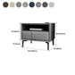 Modern Faux Leather 1/2 - Drawer Nightstand 18.5" Tall Nightstand