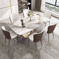 Nordic 1/4/5/7 Pieces Dining Sintered Stone Dining Table Set with Metal Legs Clearhalo 'Dining Room Sets' 'Dining Tables & Seating' 'dining_room_set' 'furn' 'furn_dining_room_set' 'Furniture' 'furniture_dining_room_set' 'Kitchen & Dining Furniture' 1200x1200_96d55b13-a5c4-4fbb-afe7-164780c8d316