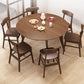 Extendable Round Dining Table for Restaurant Modern Rubber Wood Table with 4 Legs Clearhalo ' dining_table' 'Dining Tables & Seating' 'Dining Tables' 'furn' 'furn_dining_table' 'Furniture' 'furniture_dining_table' 'Kitchen & Dining Furniture' 'kitchen&dining_furn' 'kitchen' 'kitchen_dining_table' 1200x1200_96d5e194-0e82-4b4a-b5bc-e6ea2ddaa550