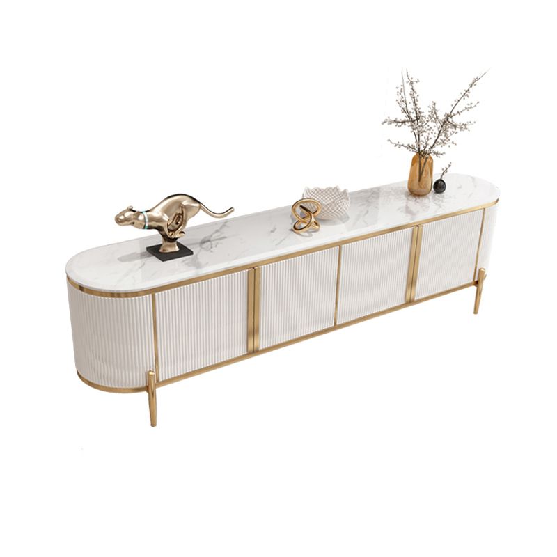 Enclosed Storage TV Media Console Glam Media Console for Living Room Clearhalo 'furn' 'furn_tv_stands_entertainment_centers' 'Furniture' 'Living Room Furniture' 'TV Stands & Entertainment Centers' 'TV Stands & Media Storage Furniture' 'tv_stands_entertainment_centers' 1200x1200_96d81a24-3b39-49f6-bc52-4f55c66b0733