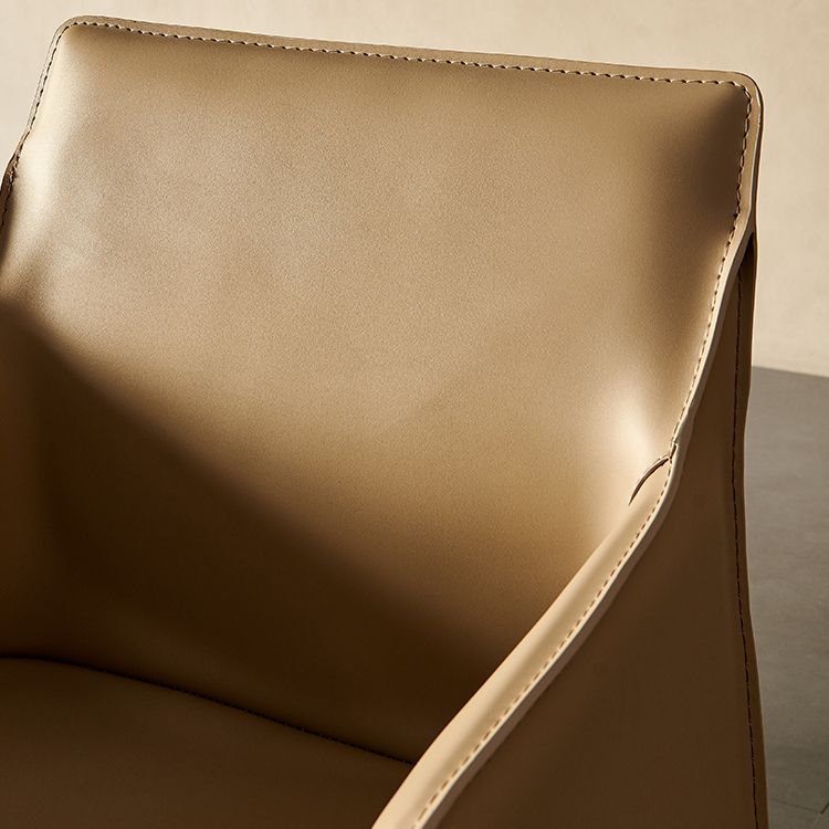 Silla de comedor tapizada para la silla de cuero de cuero para casa para casa