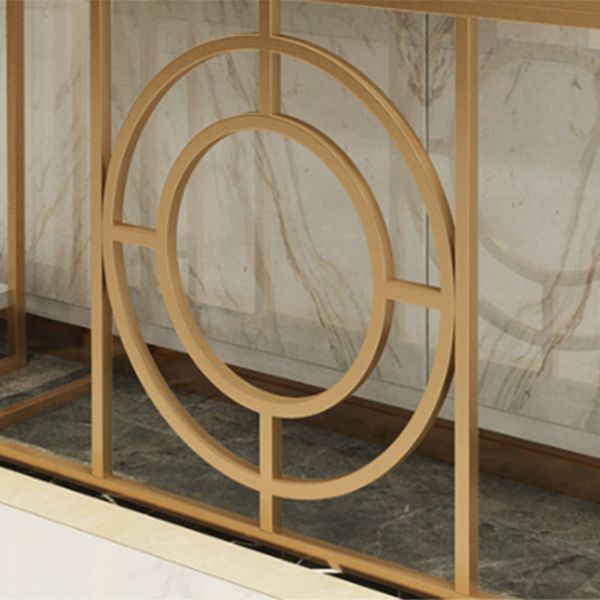 Tavolo da divano console in marmo moderno tavolo da ferro rettangolare per la sala