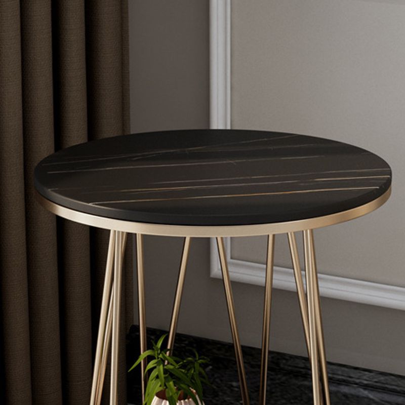 Estante inferior del gabinete del gabinete de metal de la mesa de acento de metal para el dormitorio