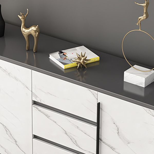 Sideboard per la sala da pranzo in legno ingegnerizzato in legno contemporaneo