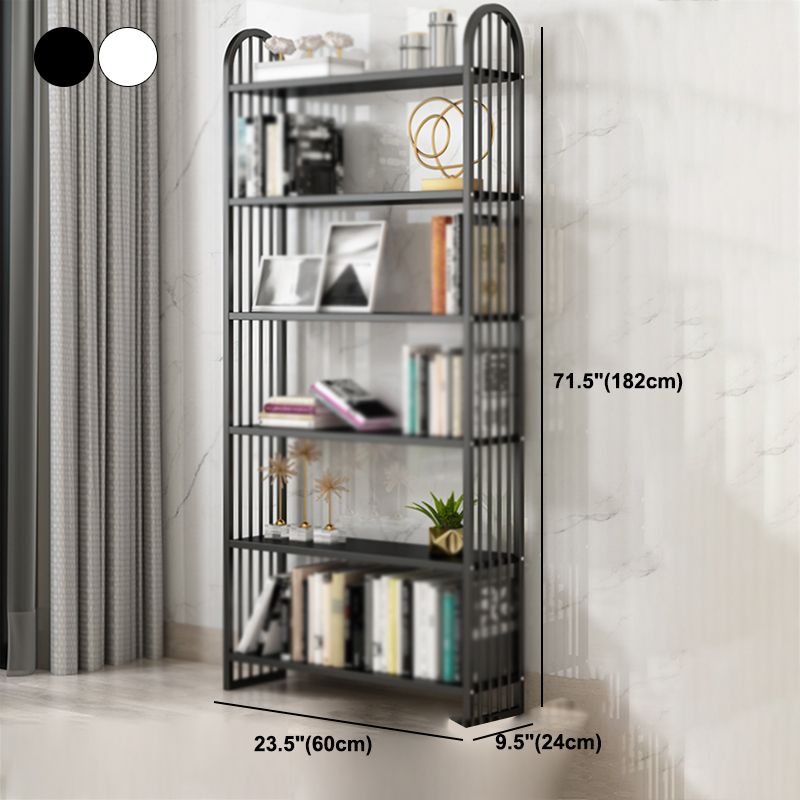 Modern Style Metal Bookshelf Vertical Open Shelf Bookcase for Home Clearhalo 'Bookcases' 'furn' 'furn_bookcases' 'Furniture' 'furniture_bookcases' 'kitchen' 'kitchen_bookcases' 'Living Room Furniture' 'Office Furniture' 1200x1200_96dc7bc2-c4e3-4664-afd0-f7e69a79efee