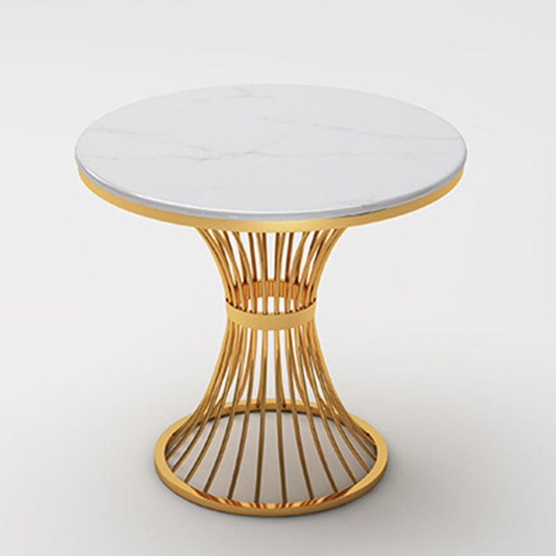 Ensemble Glam Dinette pour la cuisine 1/2/5 PCS Table de table à manger blanc brillant