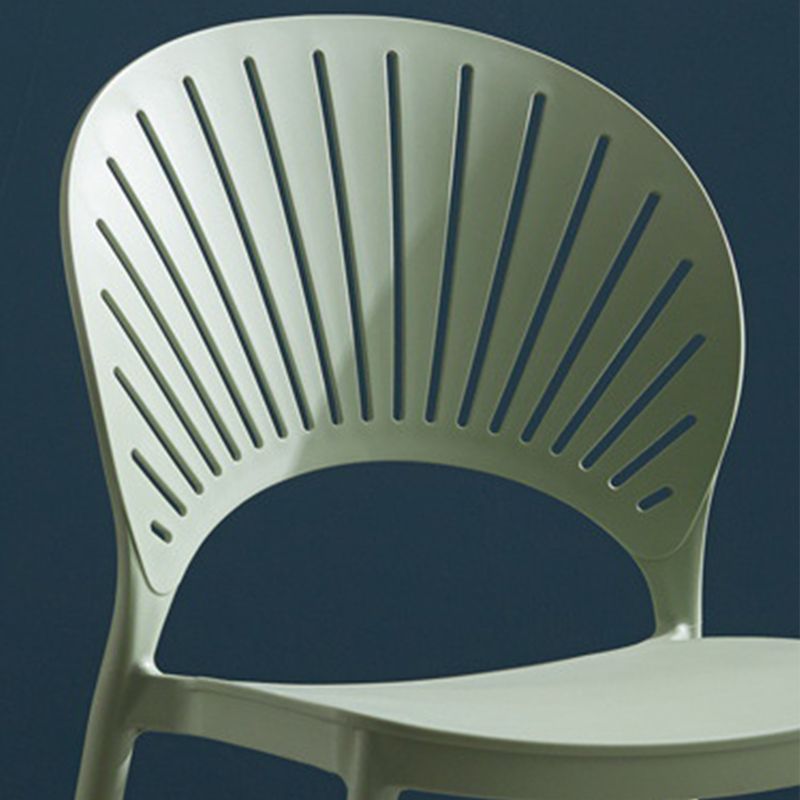 Plastic Scandinavian Dining Room Chair Kitchen Open Back Side Chair Clearhalo ' kitchen&dining_furn' 'Dining Chairs' 'Dining Tables & Seating' 'dining_chair' 'furn' 'furn_dining_chair' 'Furniture' 'furniture_dining_chair' 'Kitchen & Dining Furniture' 'kitchen' 1200x1200_96dded6b-0f62-4fc3-8cc0-94434a7ce90d