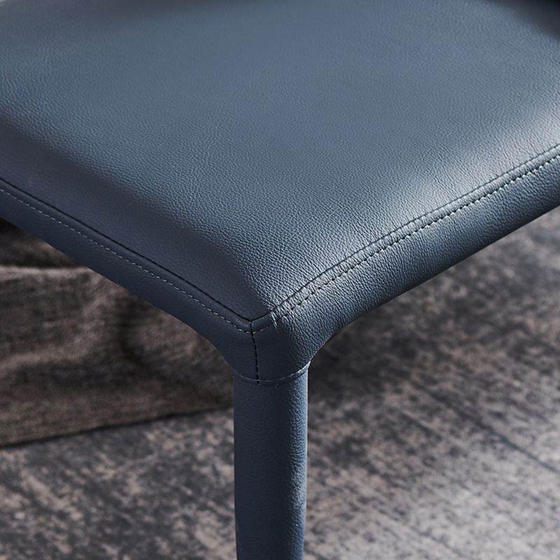 Solid Color Dining Bench, 18"H Upholstered Bench with 4 Metal Legs Clearhalo 'Benches' 'Chairs & Seating' 'furn' 'furn_benches' 'Furniture' 'Living Room Furniture' 1200x1200_96e0cd41-ba1f-4ccb-bfaa-4543fde17313