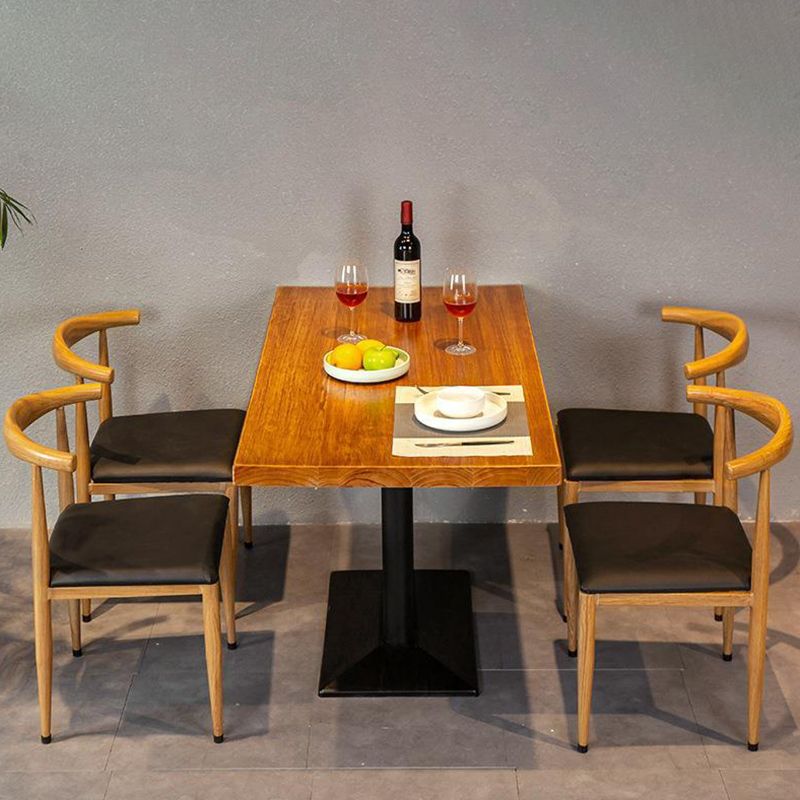 Juego de comedor de madera maciza 1/4/5 PCS Industrial Dinette Set para hogar