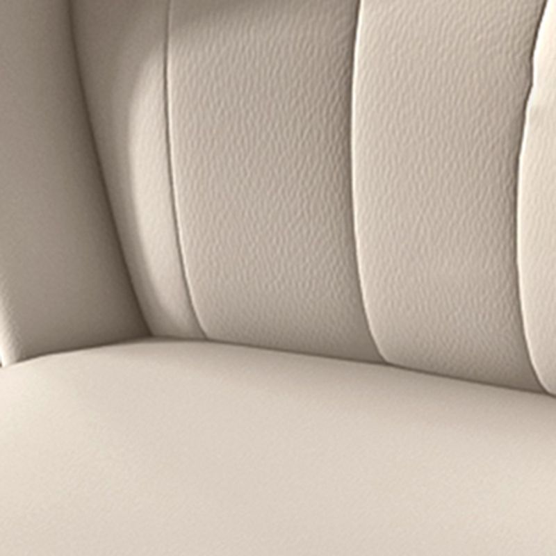 Modern Indoor Leather Curved Dining Side Chair Parsons Armless Chair Clearhalo ' kitchen&dining_furn' 'Dining Chairs' 'Dining Tables & Seating' 'dining_chair' 'furn' 'furn_dining_chair' 'Furniture' 'furniture_dining_chair' 'Kitchen & Dining Furniture' 'kitchen' 1200x1200_96e6589f-c419-4740-80ec-07a6f6a5530e