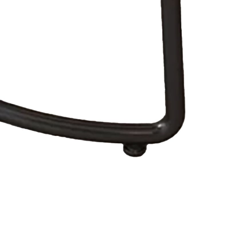 Industrial Armless Backless Counter Stool Iron Cafe Bar Stool with Wooden Seat and Pedal