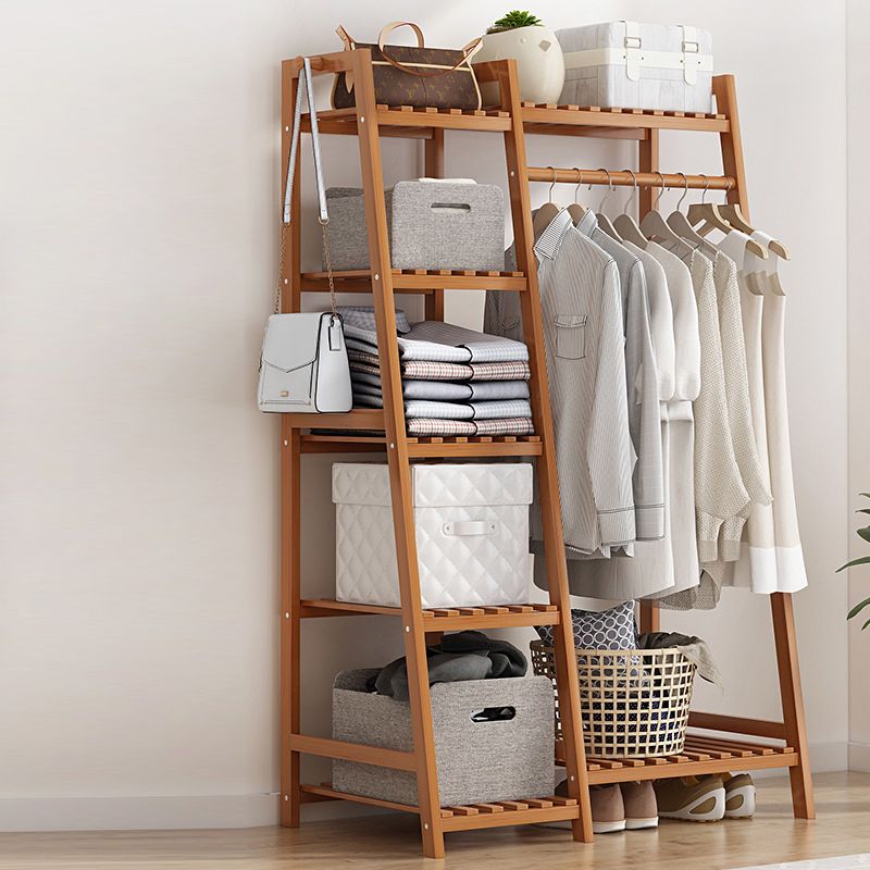 Modern Coat Rack Wooden Storage Shelf Coat Hanger Entryway Kit Clearhalo 'Entry & Mudroom Furniture' 'furn' 'furn_hall_tree_coat_racks' 'Furniture' 'Hall Trees & Coat Racks' 'hall_tree_coat_racks' 1200x1200_96e689bc-738a-4f7d-9825-a7e7c443de48