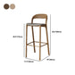Ensemble de Table de pub rectangulaire moderne, 1/3 pièces, comptoir en bois de pin avec tabourets hauts