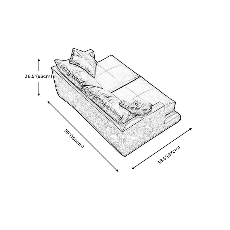 Forest Green Genuine Leather Square Arm Settee Furniture with Pillows Clearhalo 'furn' 'furn_sectionals' 'Furniture' 'furniture_sectionals' 'kitchen' 'kitchen_sectionals' 'Living Room Furniture' 'Sectionals' 1200x1200_96ea5c2a-7b6d-40c2-9dc2-1b64f956820f