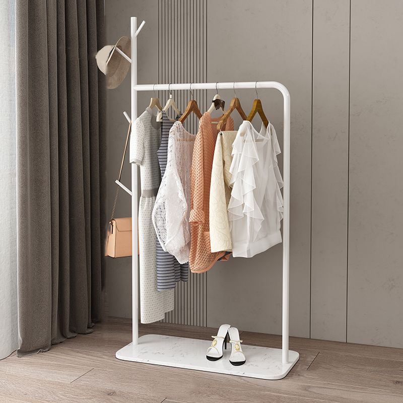Contemporary Hall Stand Marble Bottom Hall Tree with Coat Hanger Hooks Clearhalo 'Entry & Mudroom Furniture' 'furn' 'furn_hall_tree_coat_racks' 'Furniture' 'Hall Trees & Coat Racks' 'hall_tree_coat_racks' 1200x1200_96ebf412-73b5-4ff6-a2a3-0d7961ec3368