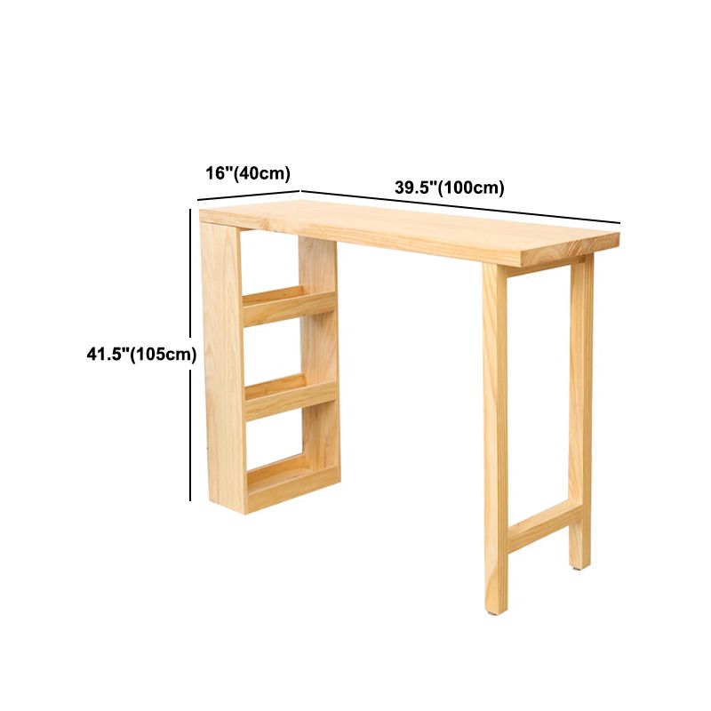 Woonkamer cocktailbar tafel moderne dubbele voetstuk pub hoogte eettafel in natuurlijk