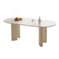 Oval Dining Table Contemporary Dinner Table for Home Kitchen