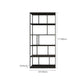 Industrial Style Metal Etagere Bookcase with Rectangular Shelves Bookcase Clearhalo 'Bookcases' 'furn' 'furn_bookcases' 'Furniture' 'furniture_bookcases' 'kitchen' 'kitchen_bookcases' 'Living Room Furniture' 'Office Furniture' 1200x1200_96f06cc0-4218-4b89-925b-aeab129ebe75