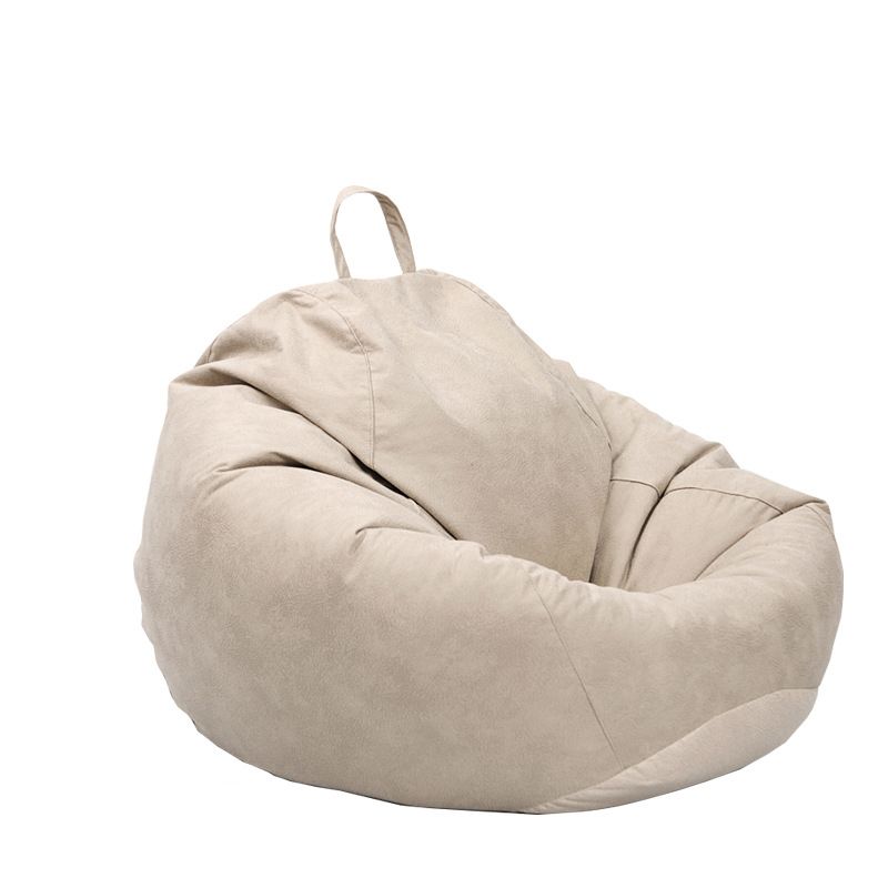 Casual accentstoel faux lederen waterdichte lounge bank stoel in beige/ brwon/ grijs/ rood