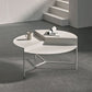Iron Cocktail Table with 3 Metal Legs and Round Top,Mid-Century Modern Clearhalo 'Coffee & Accent Tables' 'Coffee Tables' 'coffee_tables' 'furn' 'furn_coffee_tables' 'Furniture' 'Living Room Furniture' 1200x1200_96f3d746-731f-4206-9322-2fb7dc4fbbd3