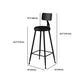 1/6/11 Pieces Pine Wood Top Bar Set with Metal Frame Industrial Rectangle Pub Set Clearhalo 'Bar Furniture' 'furn' 'furn_home_bar_bar_sets' 'Furniture' 'Home Bars & Bar Sets' 'home_bar_bar_sets' 'Kitchen & Dining Furniture' 1200x1200_96f3ef43-b67c-43e0-b08c-e883c902f862