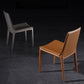 Upholstered Armless Dining Chairs Faux Leather Dining Side Chair