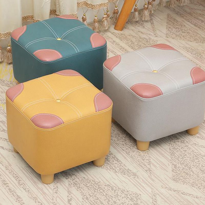 Naranja moderna estándar de color cuadrado estándar de cuero para salón